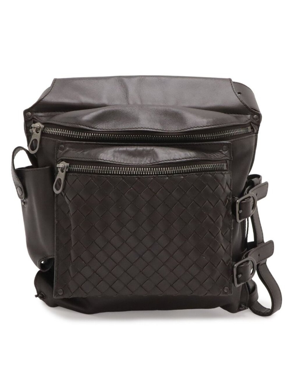 Bottega Veneta Intrecciato Waist Bag Leather Dark Brown